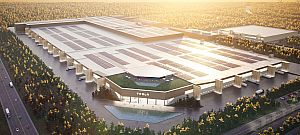 Drónfelvételt osztott meg Elon Musk a Tesla Európában épülő új autógyáráról