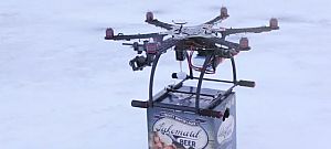 Drón szállítja ki a láda sört a szomjas kuncsafthoz