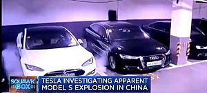 Durva: Parkolás közben gyulladt ki Kínában egy Tesla