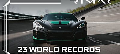 Videón, ahogy 1.74 mp alatt gyorsul 100 km/h-ra a Rimac elektromos sportautója