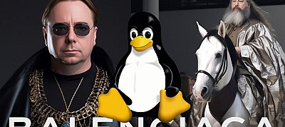 Humor: Megjött a Balenciaga mém Linuxhoz igazított változata