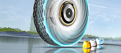 Mesterséges intelligencia vezérelt, önjavító koncepcióabroncsot csinált a Goodyear
