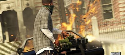 Tűzben, vízben, levegőben.. és motoron. Új GTA V képek érkeztek.