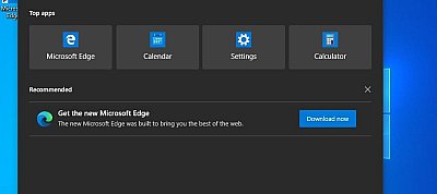 Újabb helyen kezdett el reklámot megjeleníteni a Windows 10-ben a Microsoft