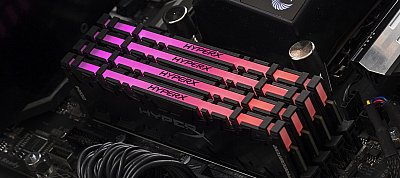 RGB LED világítású DDR4 memóriát dobott piacra a HyperX