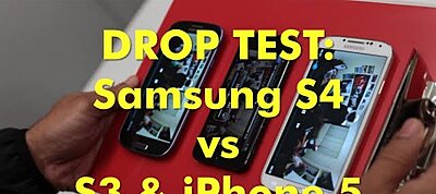 Galaxy S4 törés-, merülés- és csúszástest
