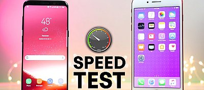Samsung Galaxy S8 az iPhone 7 Plus ellen - melyik a gyorsabb?
