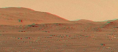 3D-s videót adott ki a NASA az Ingenuity marshelikopter röptéről