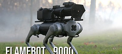 Hamarosan megvásárolható lesz a robotkutya, amit lángszóróval szereltek fel