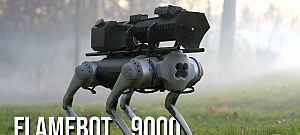 Hamarosan megvásárolható lesz a lángszóróval felszerelt robotkutya