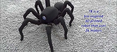 Élethűen mozog a 3D-nyomtatott robotpók