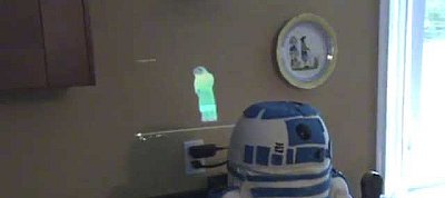 Hologram-vetítő R2D2 születésnapi torta