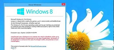 Windows 8.1 (Blue) Build 9385 újdonságok