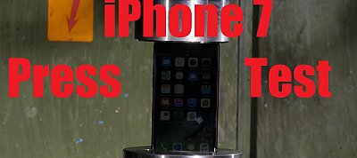 Az iPhone 7 a hidraulikus prés ellen - szerinted ki nyer?