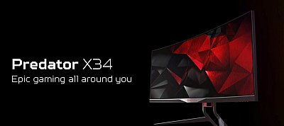 Óriási, 84 cm-es, ívelt gamer monitort jelentett be az Acer