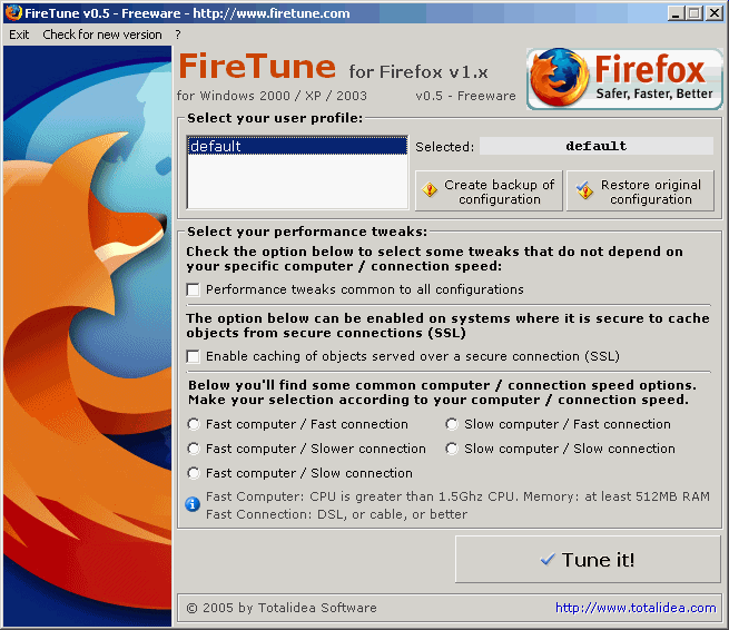 FireTune 0.5