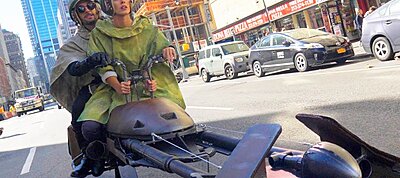 Valódi speeder bike-ot videóztak New York utcáin