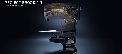 Nagyon durva, másfél méteres monitorral ellátott gamer széket mutatott be Razer