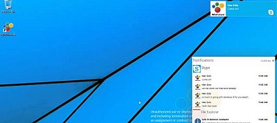 Újabb videón a Windows 9 - most az értesítési központot látjuk