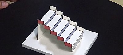 Videón az év optikai illúziója, a Schröder-lépcső 3D-s változata