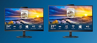 Új, beépített kamerás, USB-C csatlakozós monitorokat jelentett be a Philips