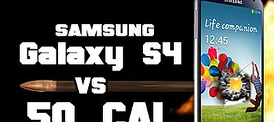 Samsung Galaxy S4 vs Sniper Rifle