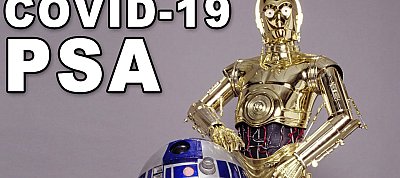 Rapszámban oszotgat tanácsokat C-3PO és R2-D2 a koronavírusról