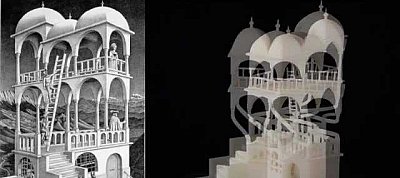3D-s nyomtatással készítik el a valóságban is M.C. Esher "lehetetlen" struktúráit