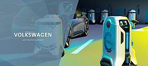 Így töltené jópofa robotokkal az elektromos autókat a Volkswagen