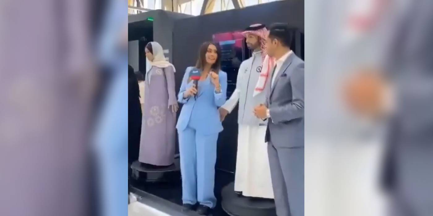 Áll a bál, mert "megmarkolászott" egy riporternőt egy "férfi" robot