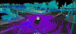 Így látja a világot a Ford önvezető autója