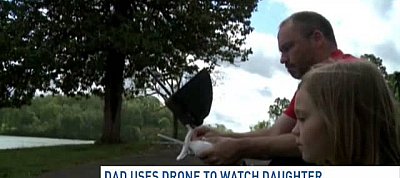 Drónnal kísérte iskolába lányát egy amerikai apa