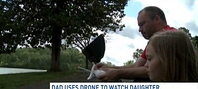 Drónnal kísérte iskolába lányát egy amerikai apa