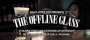 Offline Glass - trükkös söröspohár a netfüggőség ellen