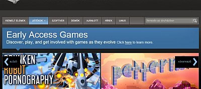 Már jóval kiadásuk előtt elérhetők játékok a Steam-en