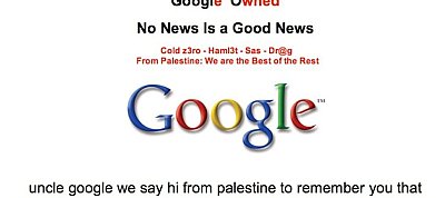 Feltörték a Google honlapját
