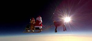 A világűrbe lőtték a Mikulást