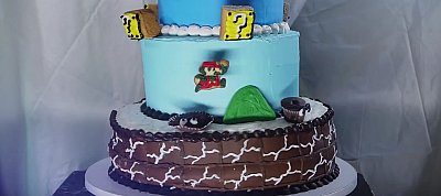 Nem piskóta: Tortával forgatták újra az egész Super Mario pályát