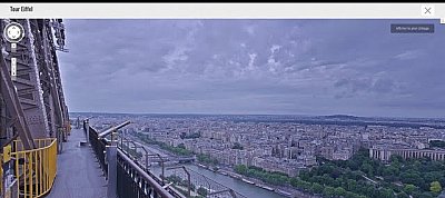 Már az Eiffel-torony is bejárható a Google Street View-n