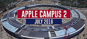 Már a tetőt rakják fel az Apple új, UFO-alakú campusára