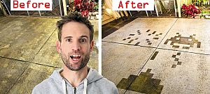 Videó: Így "moshatod fel" autóbejáródra az egyik legrégebbi videójátékot