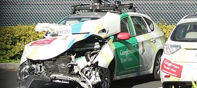 Balesetet szenvedett a Google Street View kamerás autója Magyarországon