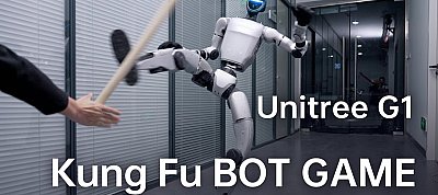 Videón amint kung-fu-zik a Unitree humanoid robotja
