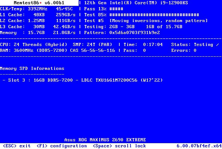 Memtest86+ 6.0