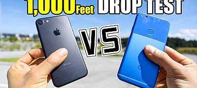 iPhone 7 a Pixel ellen - melyik bírja jobban a leejtést 300 méterről?