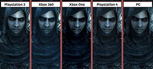 Xbox 360 vs Xbox One vs PS3 vs PS4 vs PC grafika