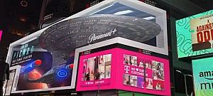 Videón a 3D-s óriásreklám, amivel a Star Trek: Picard-ot hirdették