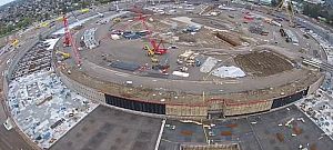 Szépen halad az építkezés az Apple főhadiszállásán