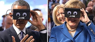 Így próbálta ki Obama és Merkel a virtuális valóságot