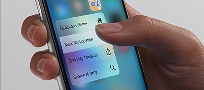 Így működik a 3D Touch az új iPhone 6s telefonokon